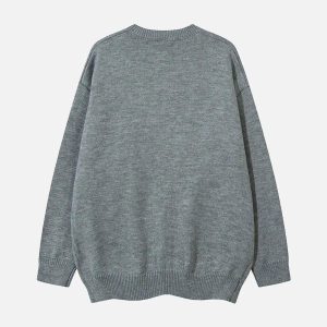 Concert Outfit Cartoon Pets Knitted Cardigan