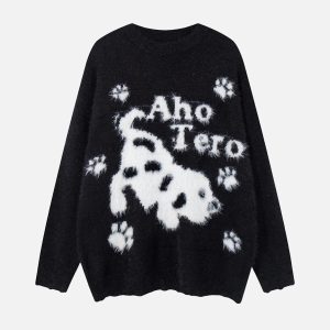 Concert Outfit Cartoon Spotted Puppy Sweater