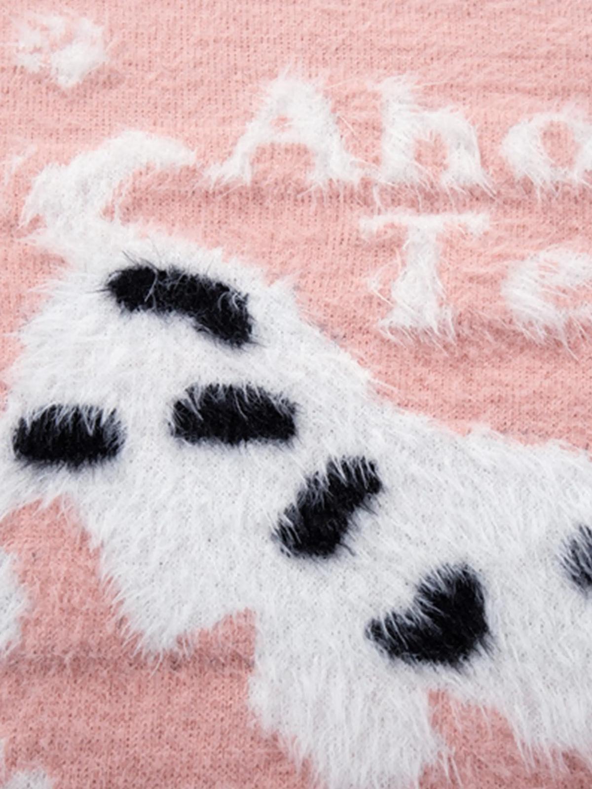 Concert Outfit Cartoon Spotted Puppy Sweater Concert Outfit Cartoon Spotted Puppy Sweater