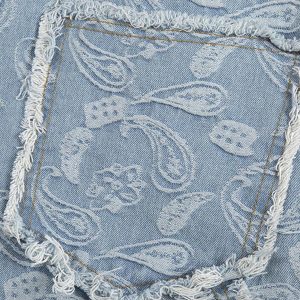 Concert Outfit Cashew Flower Cut Jeans