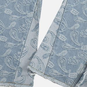 Concert Outfit Cashew Flower Cut Jeans