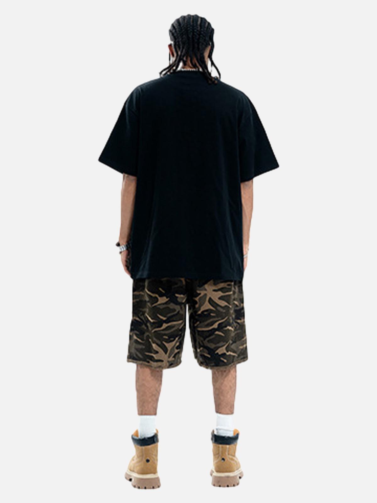 Concert Outfit Chain Print Crew Neck T-Shirt Concert Outfit Chain Print Crew Neck T-Shirt