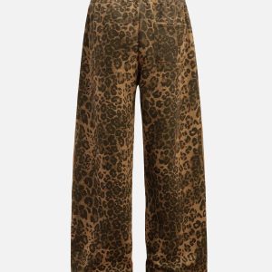 Concert Outfit Cheetah Print Suede Pants
