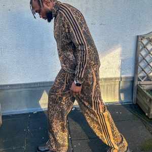 Concert Outfit Cheetah Print Suede Pants