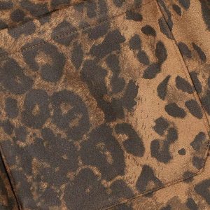 Concert Outfit Cheetah Print Suede Pants