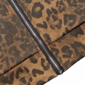 Concert Outfit Cheetah Print Suede Pants