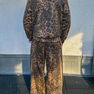 Concert Outfit Cheetah Print Suede Pants