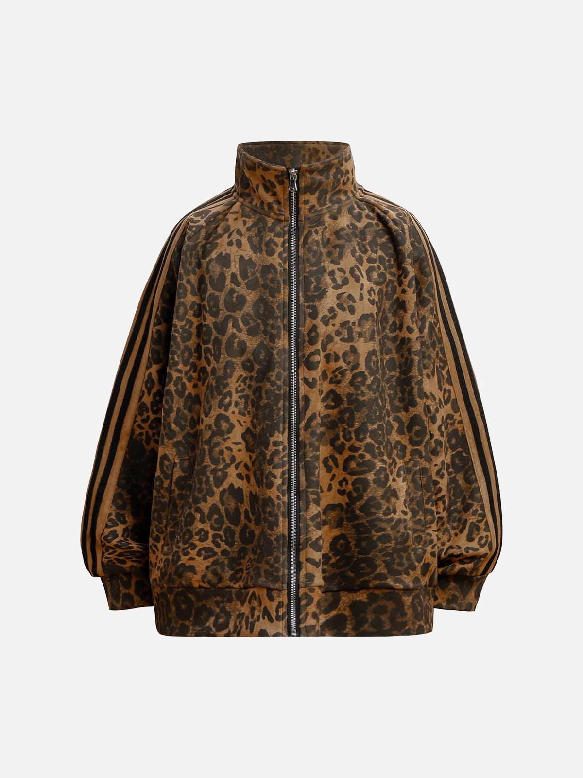 Concert Outfit Cheetah Print Suede Track Jacket Concert Outfit Cheetah Print Suede Track Jacket
