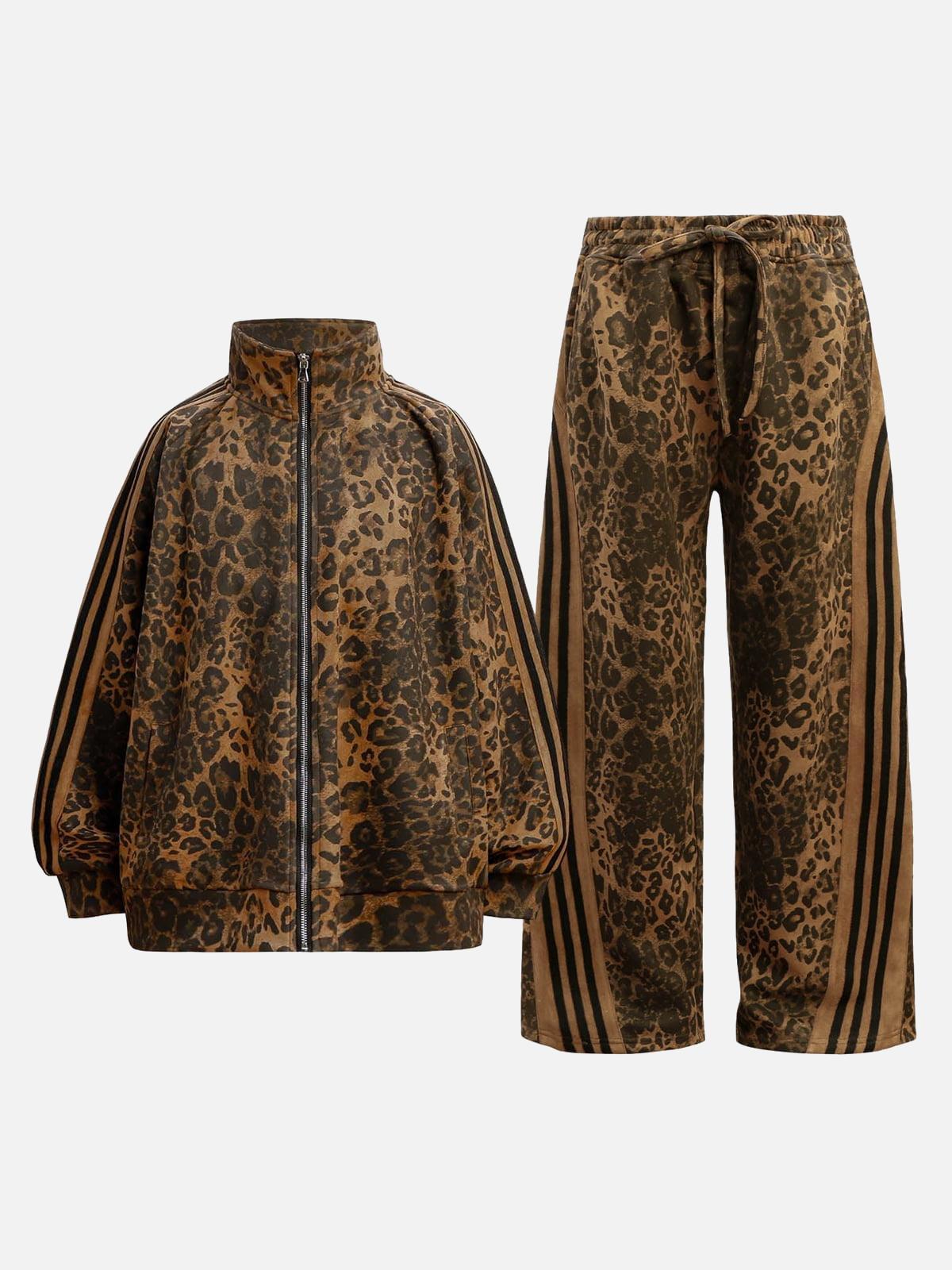 Concert Outfit Cheetah Print Suede Track Jacket Concert Outfit Cheetah Print Suede Track Jacket