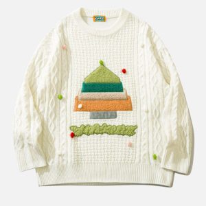 Concert Outfit Christmas Tree Design Sweater