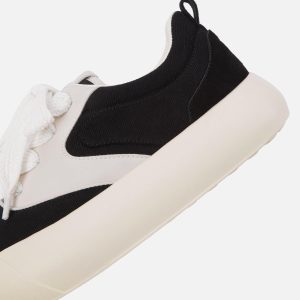 Concert Outfit Chunky Round-Toe Color-Block Rap Sneakers