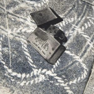 Concert Outfit Cigarette Digital Print Imitation Jeans