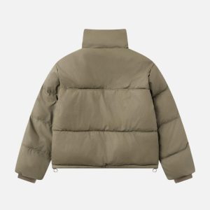 Concert Outfit Classic Stand Collar Puffer Coat