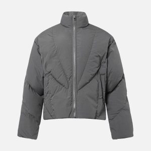 Concert Outfit Classic Stand Collar Puffer Jacket