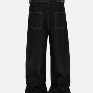 Concert Outfit Cleanfit Buckle Belt Baggy Jeans