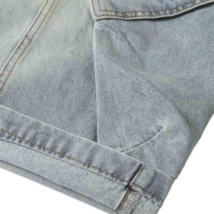 Concert Outfit Cleanfit Denim Baggy Cargo Jorts