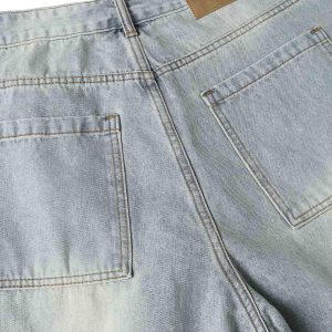 Concert Outfit Cleanfit Denim Baggy Cargo Jorts