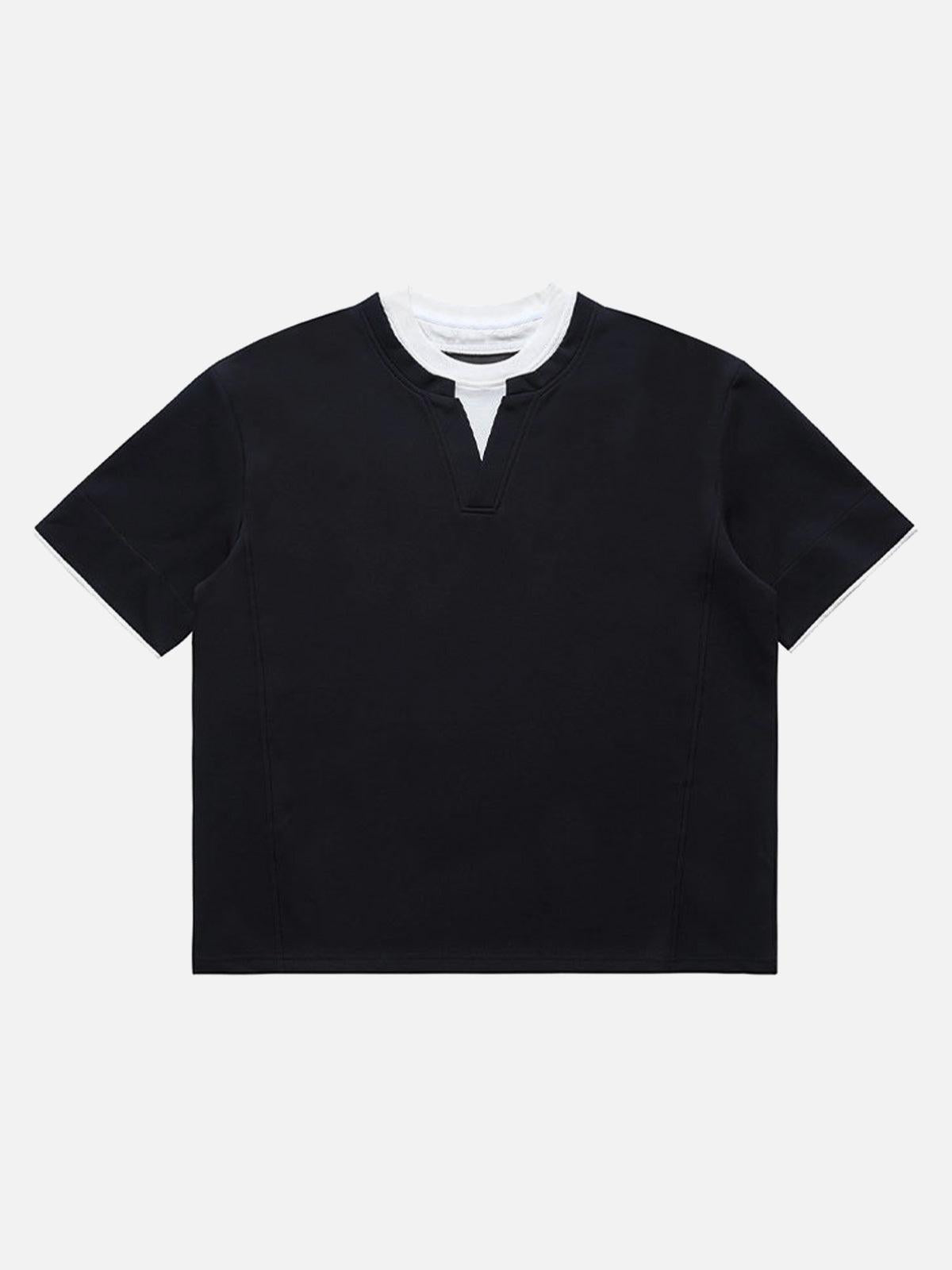 Concert Outfit Cleanfit Faux Two-Piece Oversized T-Shirt Concert Outfit Cleanfit Faux Two-Piece Oversized T-Shirt