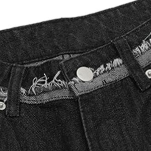 Concert Outfit Cleanfit Raw Edge Denim Short