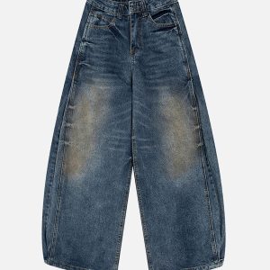 Concert Outfit Cleanfit Washed Barrel Jeans