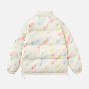 Concert Outfit Colorburst Cotton Coat