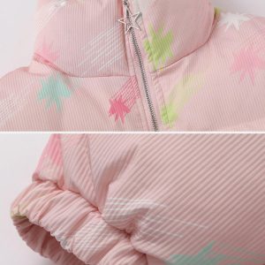 Concert Outfit Colorburst Cotton Coat