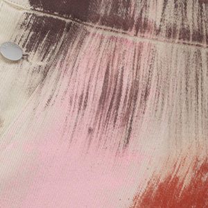 Concert Outfit Colorful Graffiti Overalls