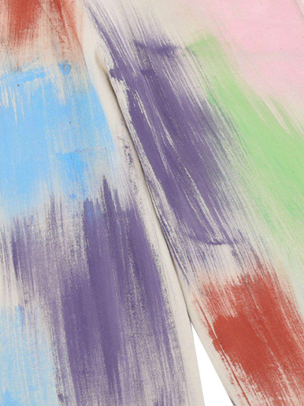 Concert Outfit Colorful Graffiti Overalls Concert Outfit Colorful Graffiti Overalls