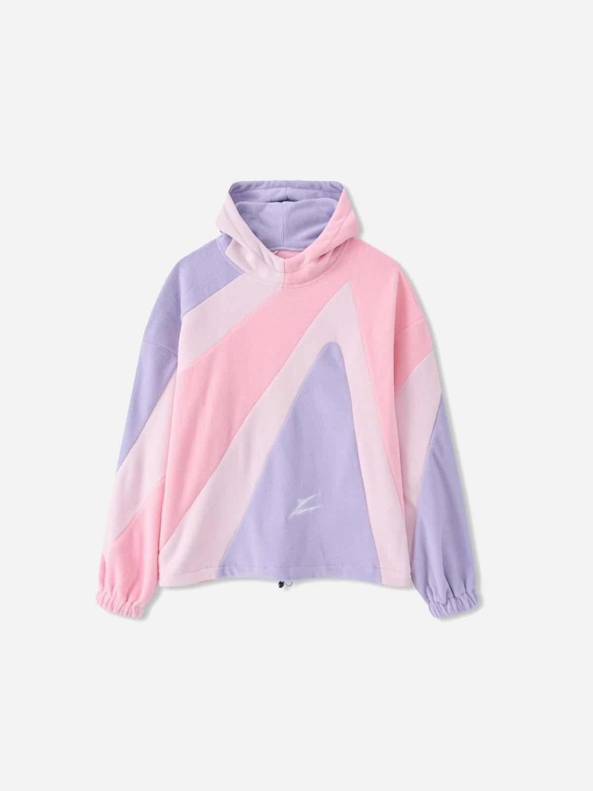 Concert Outfit Contrast Color Panel Embroidery Hoodie Concert Outfit Contrast Color Panel Embroidery Hoodie