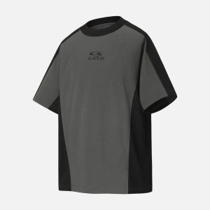 Concert Outfit Contrast Color Short Sleeve T-Shirt