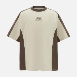 Concert Outfit Contrast Color Short Sleeve T-Shirt