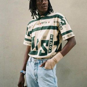 Concert Outfit Contrast Color Slash Polo Shirt