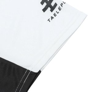 Concert Outfit Contrast Color Sporty V-Neck Jersey T-Shirt