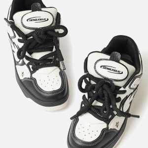 Concert Outfit Contrast Color Star Chucky Sneakers