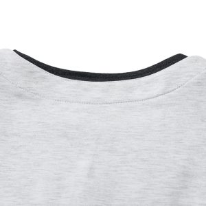 Concert Outfit Contrast Color Stitching Faux Two-Piece T-Shirt