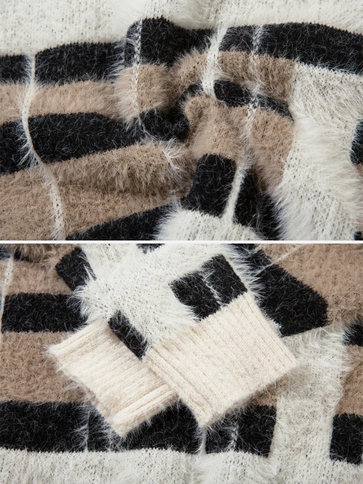 Concert Outfit Contrast Striped Sweater Concert Outfit Contrast Striped Sweater