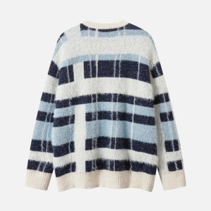 Concert Outfit Contrast Striped Sweater