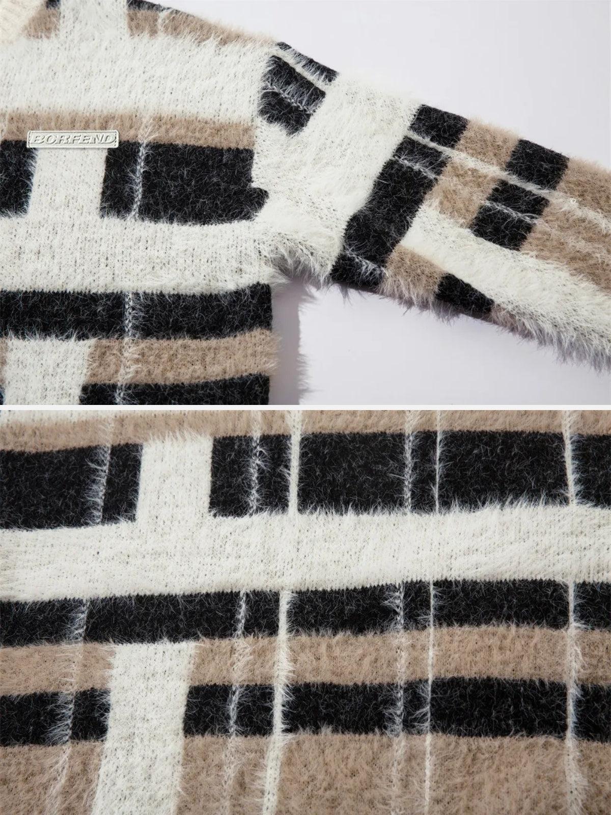 Concert Outfit Contrast Striped Sweater Concert Outfit Contrast Striped Sweater