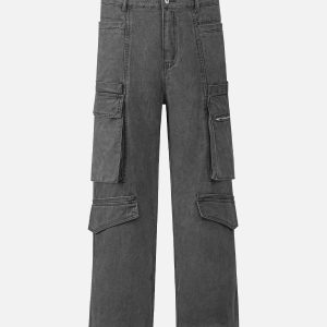 Concert Outfit Cotton Multi Pocket Cargo Pants