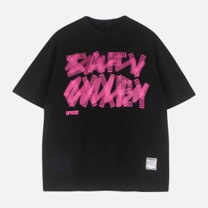 Concert Outfit Creative Alphabet Printed T-Shirt