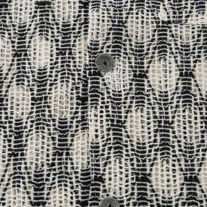 Concert Outfit Crochet Hollow Button-Up Shirt