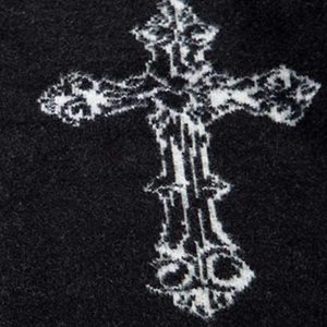 Concert Outfit Cross Heart Butterfly Jacquard Cardigan