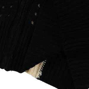 Concert Outfit Cross Jacquard Full Zipper Hooded Jacket