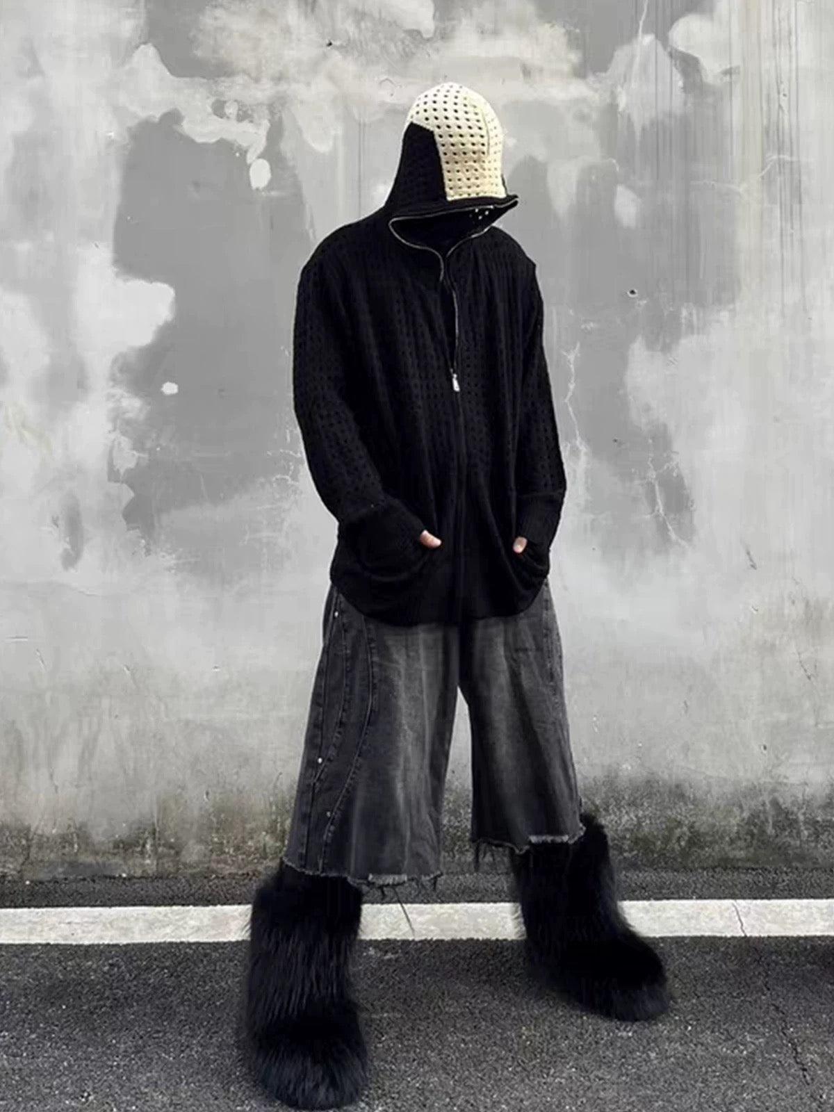 Concert Outfit Cross Jacquard Full Zipper Hooded Jacket Concert Outfit Cross Jacquard Full Zipper Hooded Jacket