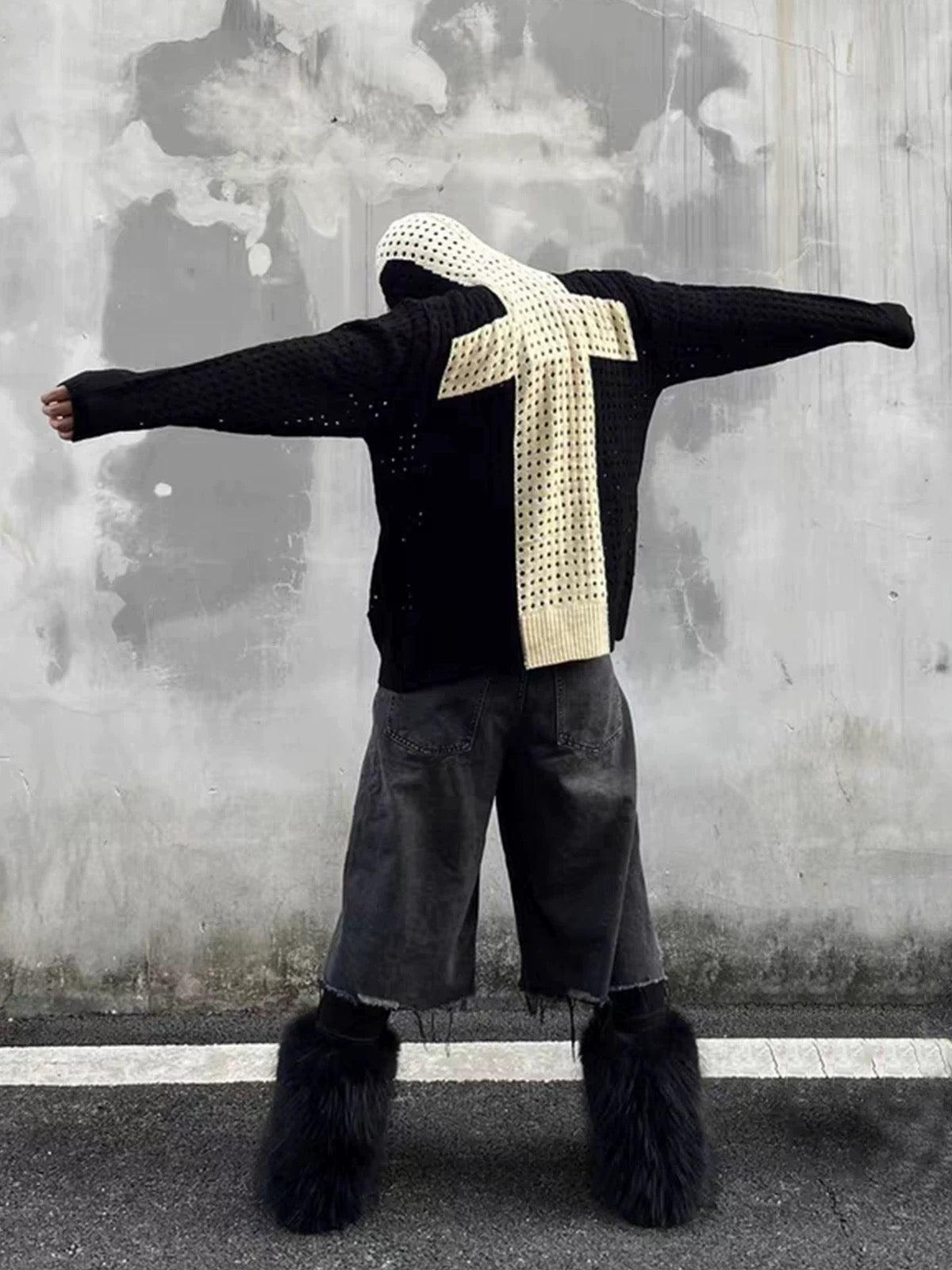 Concert Outfit Cross Jacquard Full Zipper Hooded Jacket Concert Outfit Cross Jacquard Full Zipper Hooded Jacket