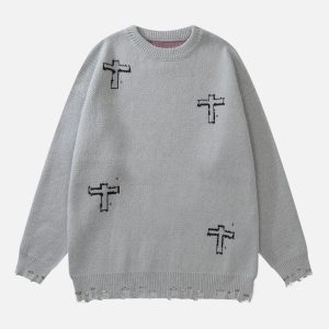 Concert Outfit Cross & Lie' Graphic Sweater