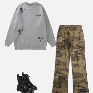 Concert Outfit Cross & Lie' Graphic Sweater
