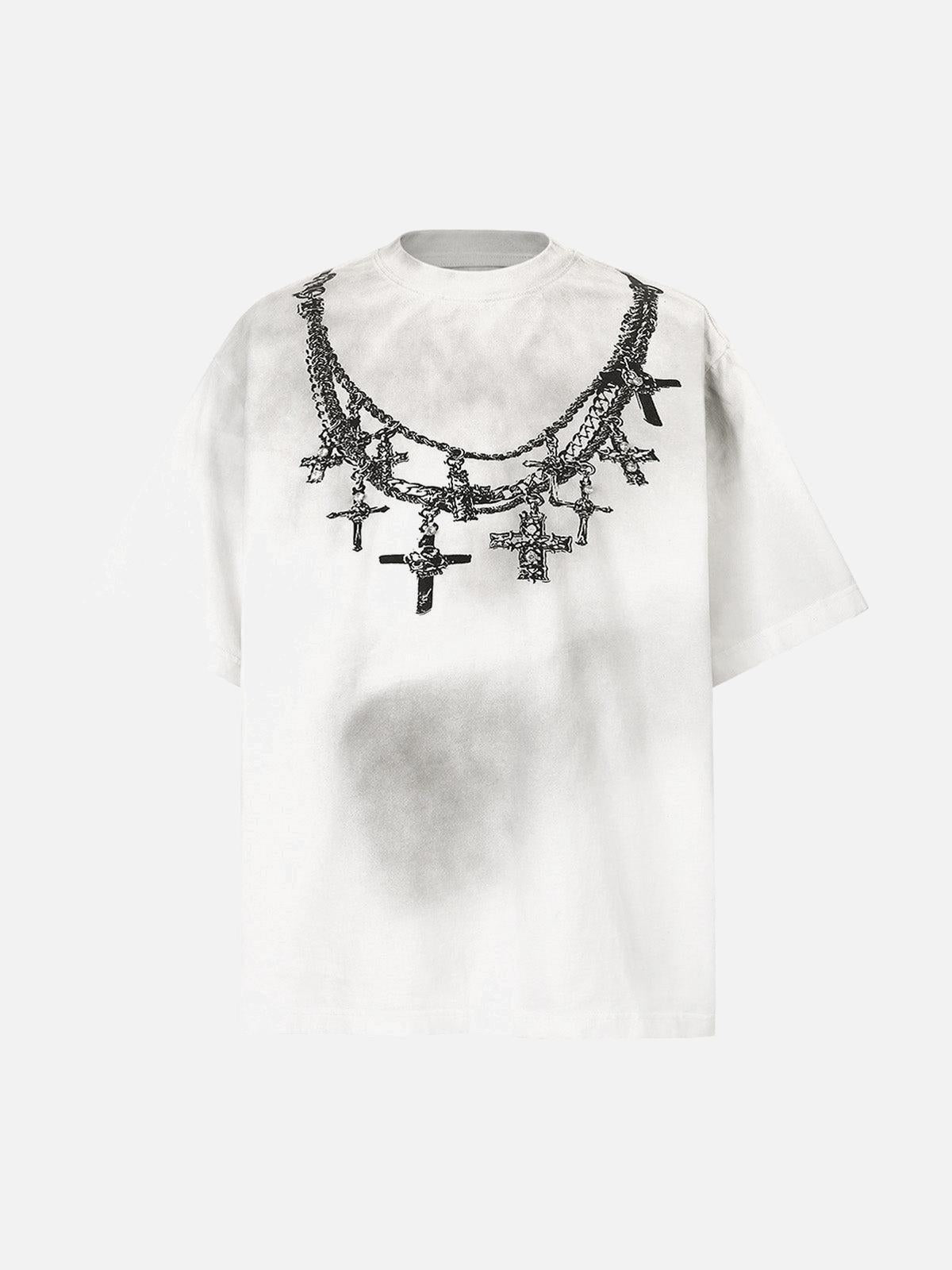 Concert Outfit Cross Necklace Graphic T-Shirt Concert Outfit Cross Necklace Graphic T-Shirt
