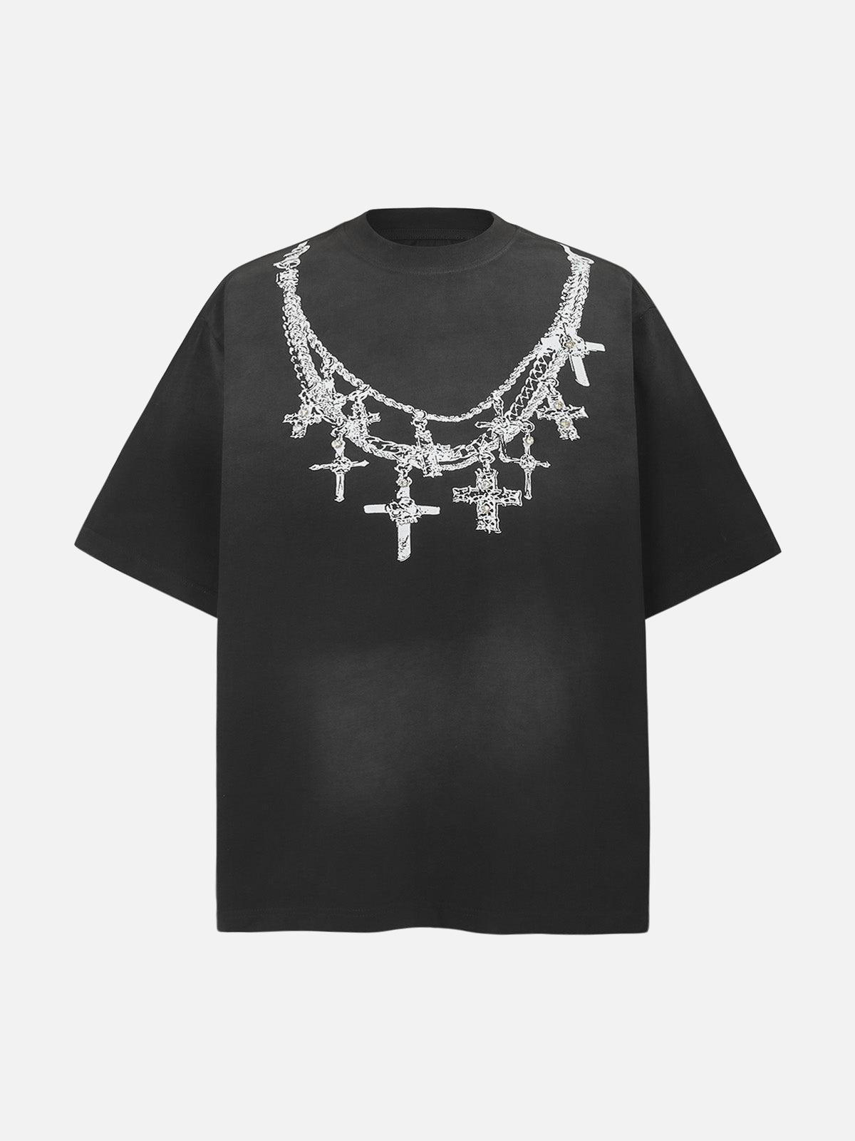 Concert Outfit Cross Necklace Graphic T-Shirt Concert Outfit Cross Necklace Graphic T-Shirt