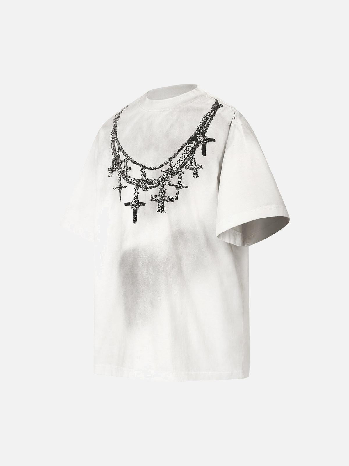 Concert Outfit Cross Necklace Graphic T-Shirt Concert Outfit Cross Necklace Graphic T-Shirt